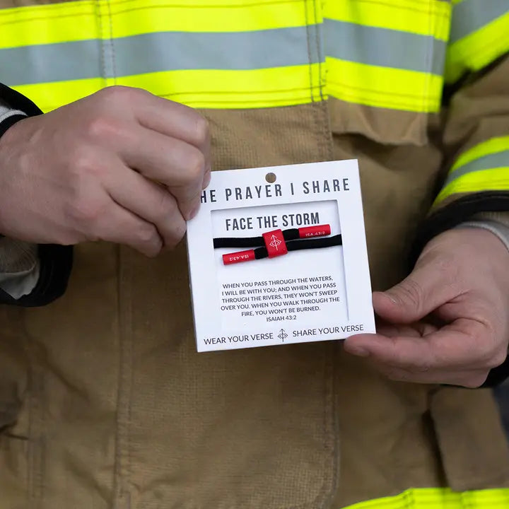 THE PRAYER I SHARE Face the Storm Prayer Bracelet, Athletes, First Responders