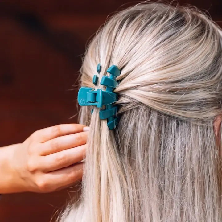 Teleties Classic Teal with It Small Claw Clip
