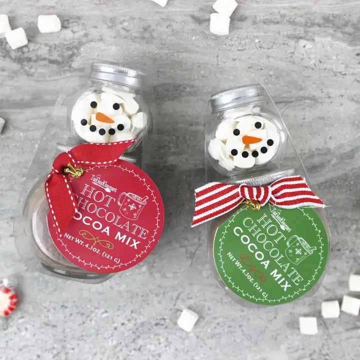 Too Good Gourmet 2 Stack Glass Jar - Snowman Cocoa Set