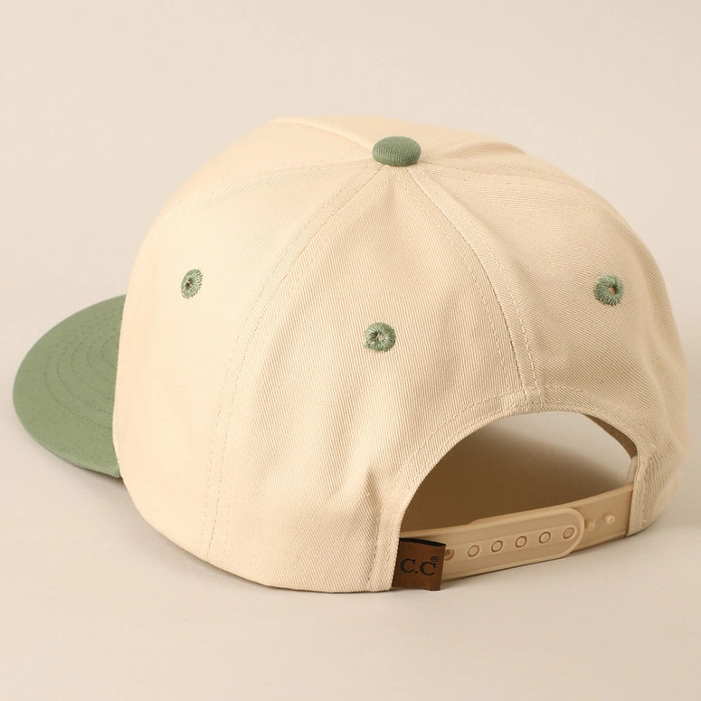 With God All Possible Embroidery Baseball Cap-Sage