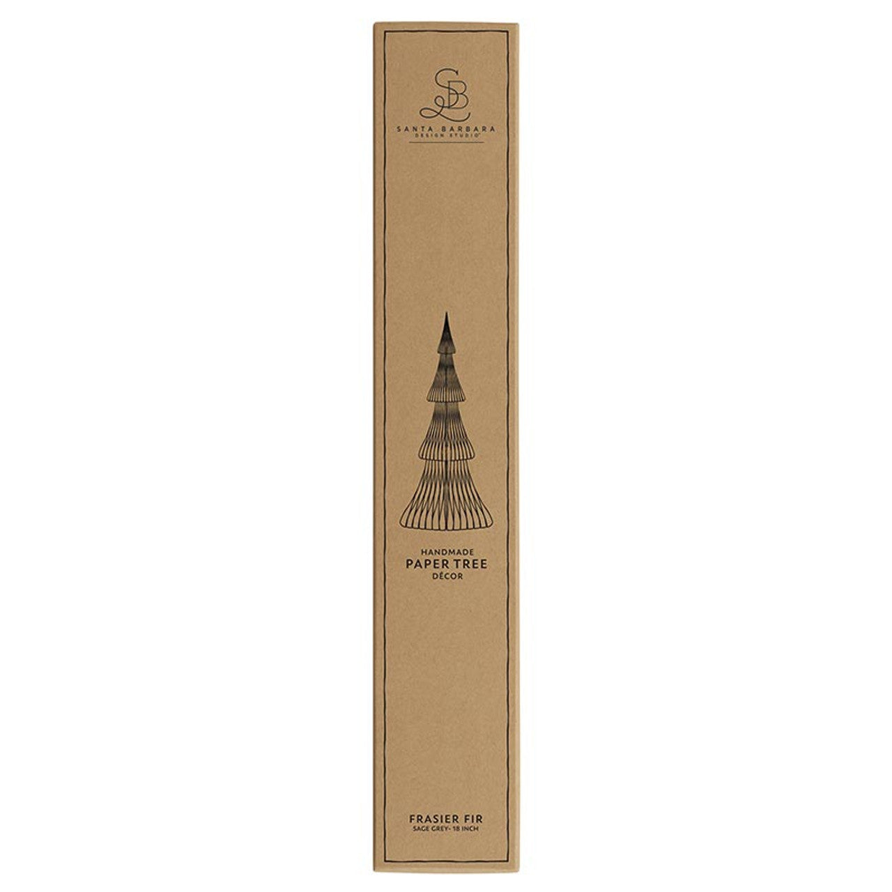 Santa Barbara Design Studio Paper Tree - Frasier Fir Sage Grey 18"