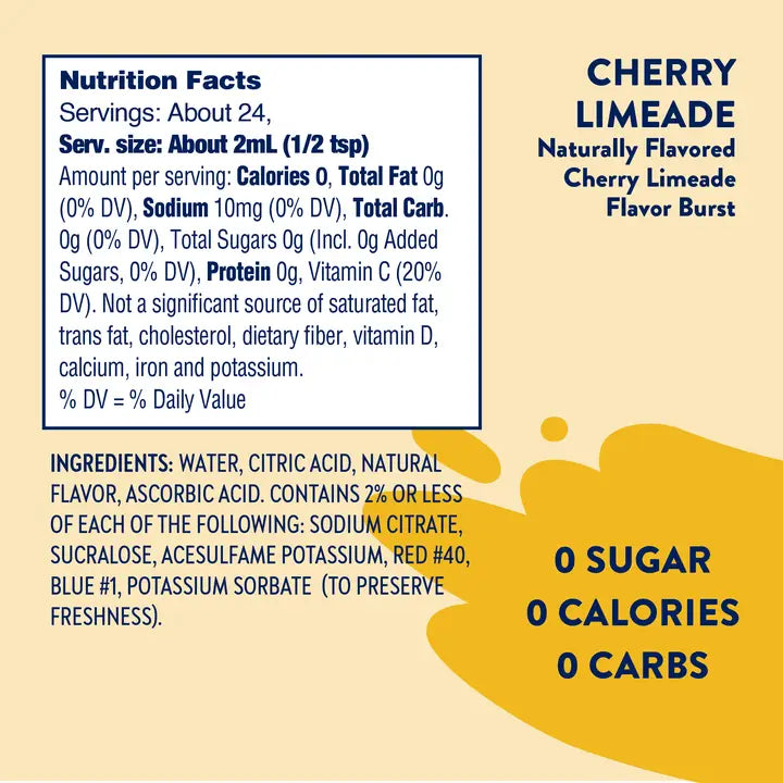 Jordan's Skinny Mixes Flavor Burst - Sugar Free Cherry + Antioxidant