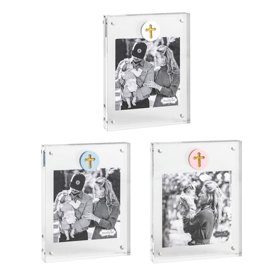 MUD PIE CROSS MEDALLION ACRYLIC FRAMES