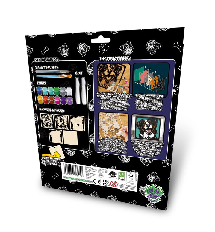 Splat Planet Wooden Dog Art Craft Kit