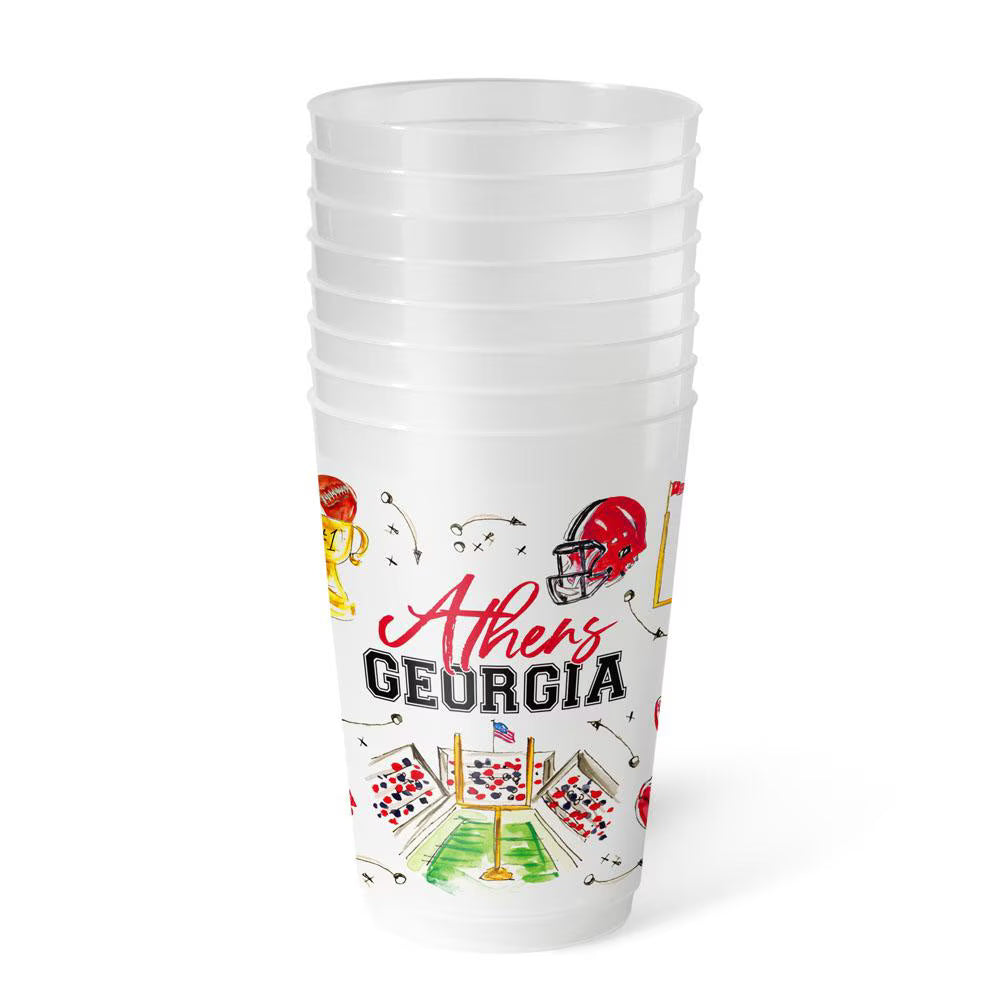 Swig Life Tailgates In Athens Frost Flex Cup 20oz (Set Of 8)