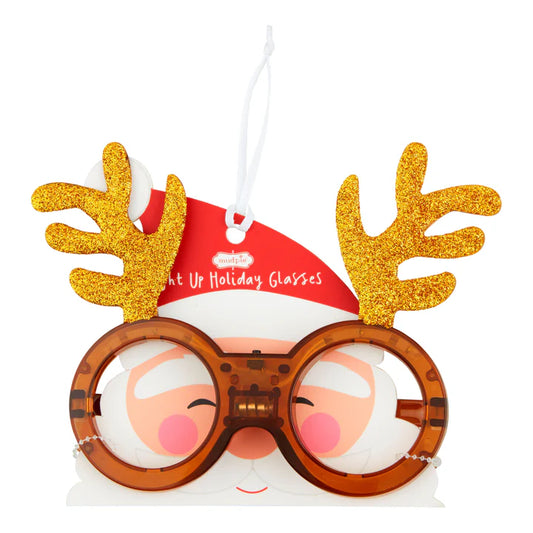 MUD PIE LED REINDEER GLASSES