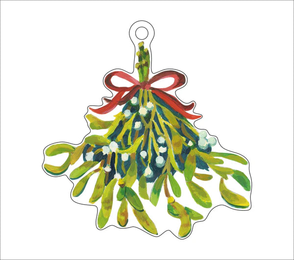 Kimberly Hodges Art and Design Mistletoe Ornament