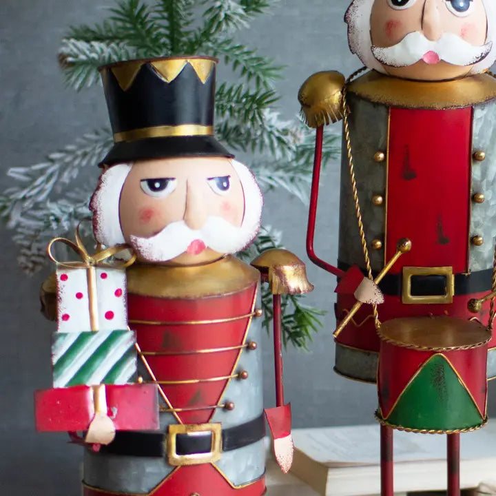 Kalalou Painted Metal Nutcrackers