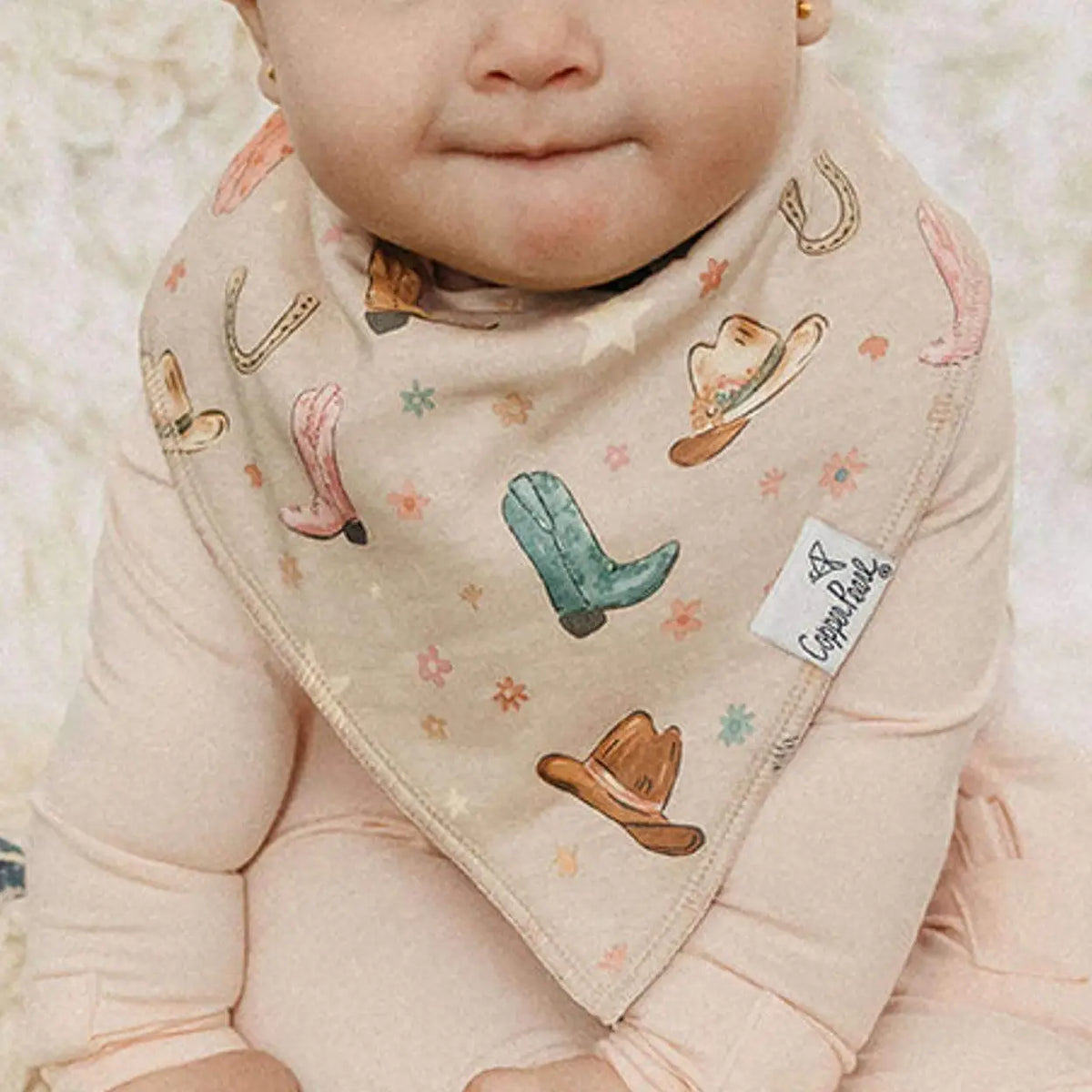 Copper Pearl 4 Pack Baby Bandana Bibs - Cheyenne