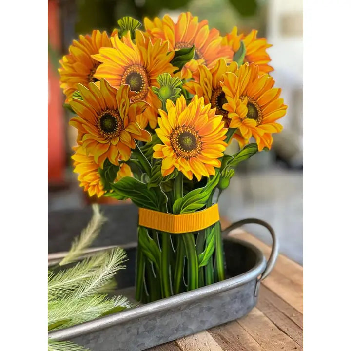 Freshcut Paper Sunflowers Pop-Up Flower Bouquet