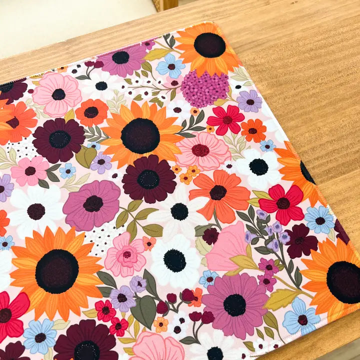 Elyse Breanne Design Rainbow Garden Desk Pad-Regular