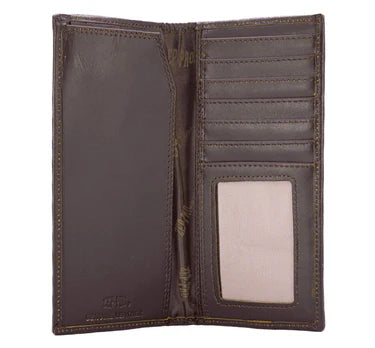 ZEP-PRO BUCK MEN'S SECRETARY OLD SCHOOL CAMO LEATHER WALLET.