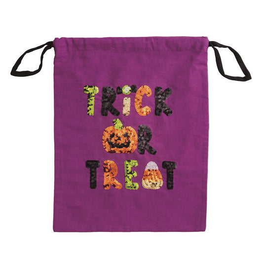 MUD PIE TRICK SEQUIN TREAT PILLOWCASE