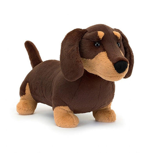 Jellycat Otto Sausage Dog-HUGE - H11" X W13"