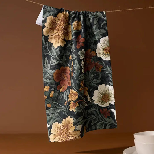 Geometry Classic Floral Tea Towel