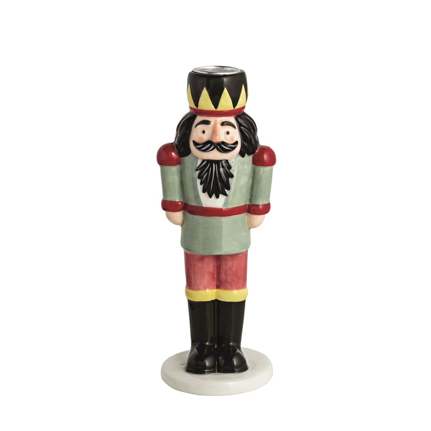 MUD PIE SMALL NUTCRACKER TAPER HOLDER