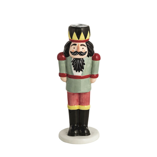 MUD PIE SMALL NUTCRACKER TAPER HOLDER