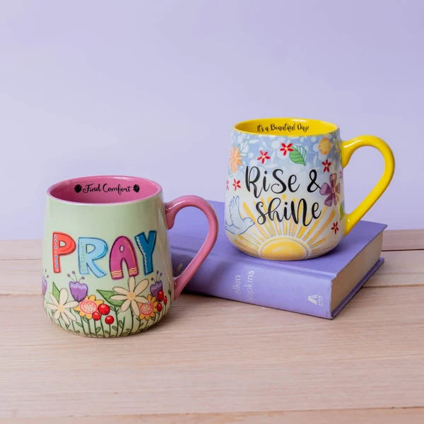 Uplifted & Inspired Stoneware Mug: Pray