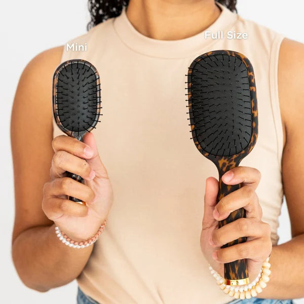 Teleties Mini Detangler Hair Brush for Medium Hair - Tortoise
