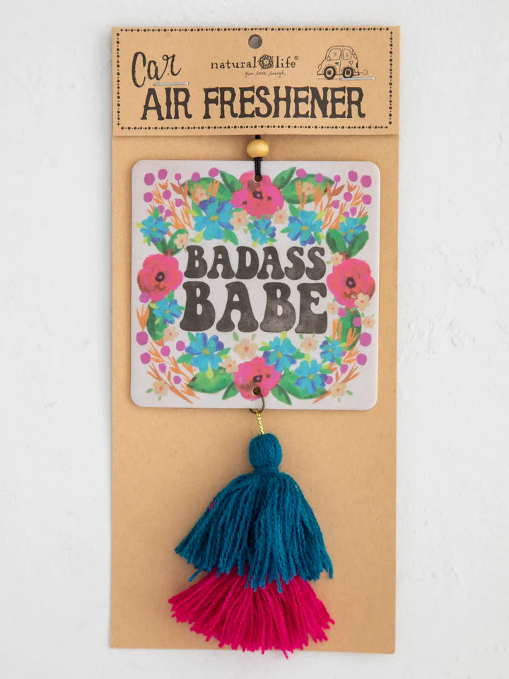 Natural Life Car Air Freshener - Badass Babe