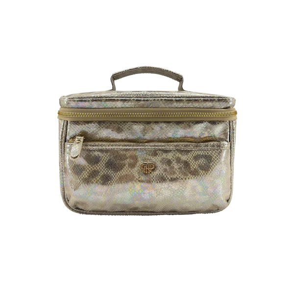 PurseN Classic Train Case - Glimmer Leopard