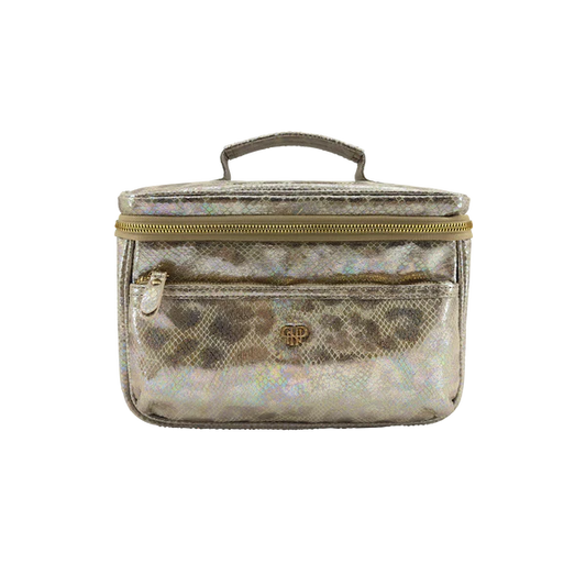 PurseN Classic Train Case - Glimmer Leopard