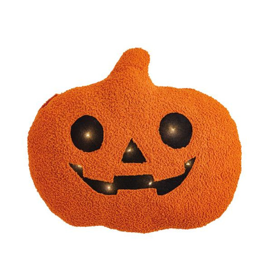 MUD PIE JACK-O-LANTERN LED PILLOW