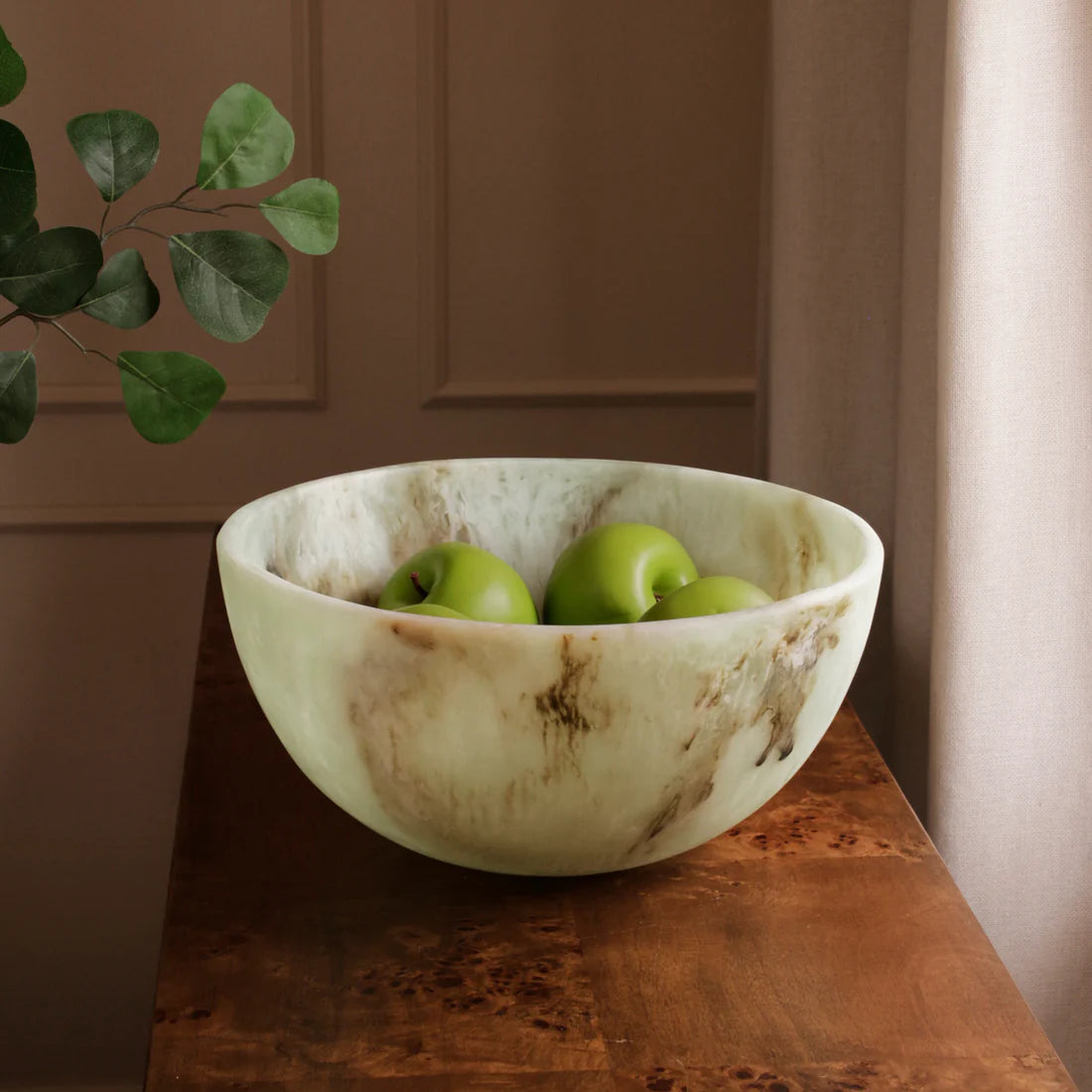 Beatriz Ball RESIN Giada Large Bowl Jade Swirl