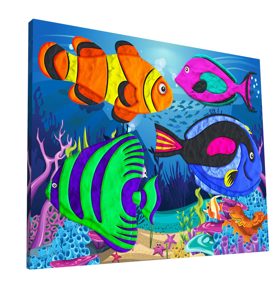 SPLAT PLANET SEA LIFE CLAY PAINTING