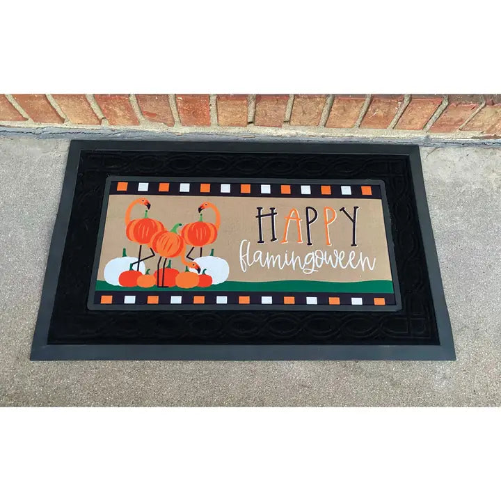 Dicksons Doormat Insert Happy Flamingoween