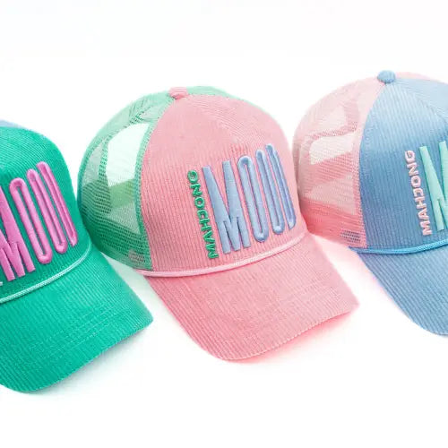 My Fair Mahjong Hat | Corduroy Trucker | Mahjong Mood