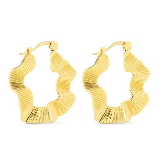 Amanda Blu Polished Gold Jennifer Hoop Earrings