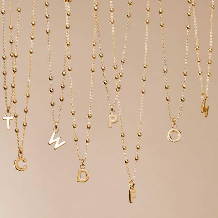 A Littles & Co. A Little Alphabet Necklace-E