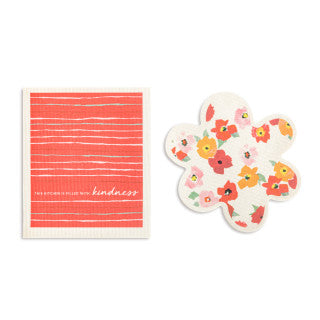 Demdaco Flower Biodegradable DishCloths/2Kindness