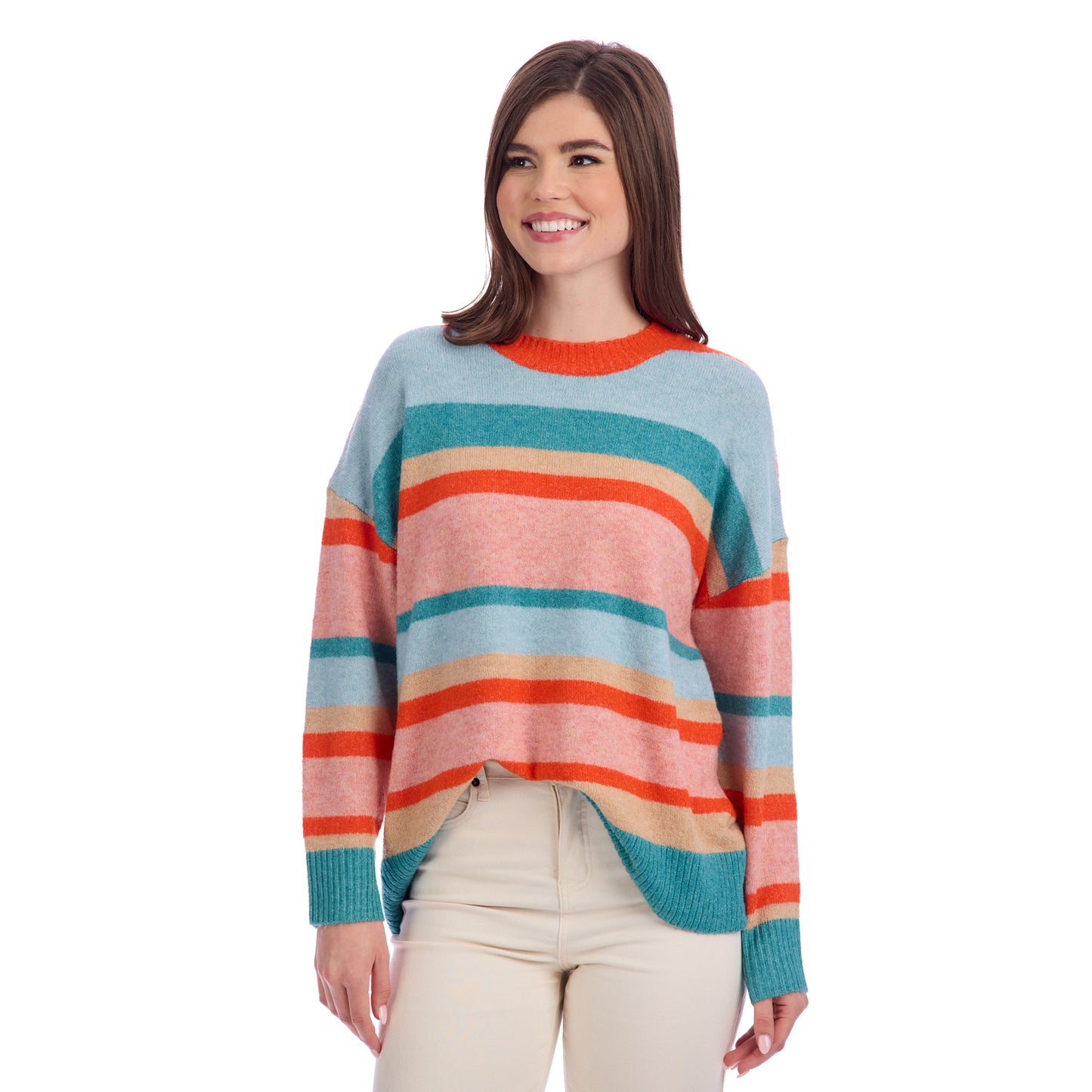 MUD PIE SYLAS STRIPED SWEATER-BLUE