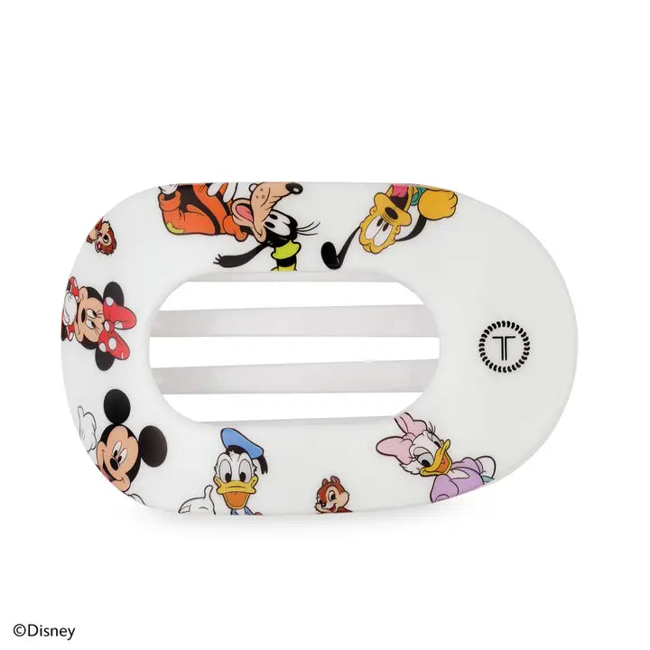 Teleties Flat Round Hair Clip | Large | Mickey and Friends