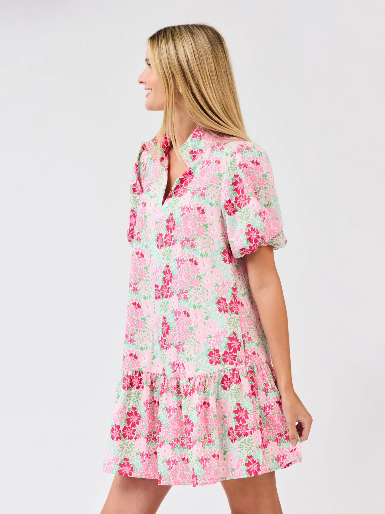 Mary Square Nancy Dress | Petal Perfect Pink