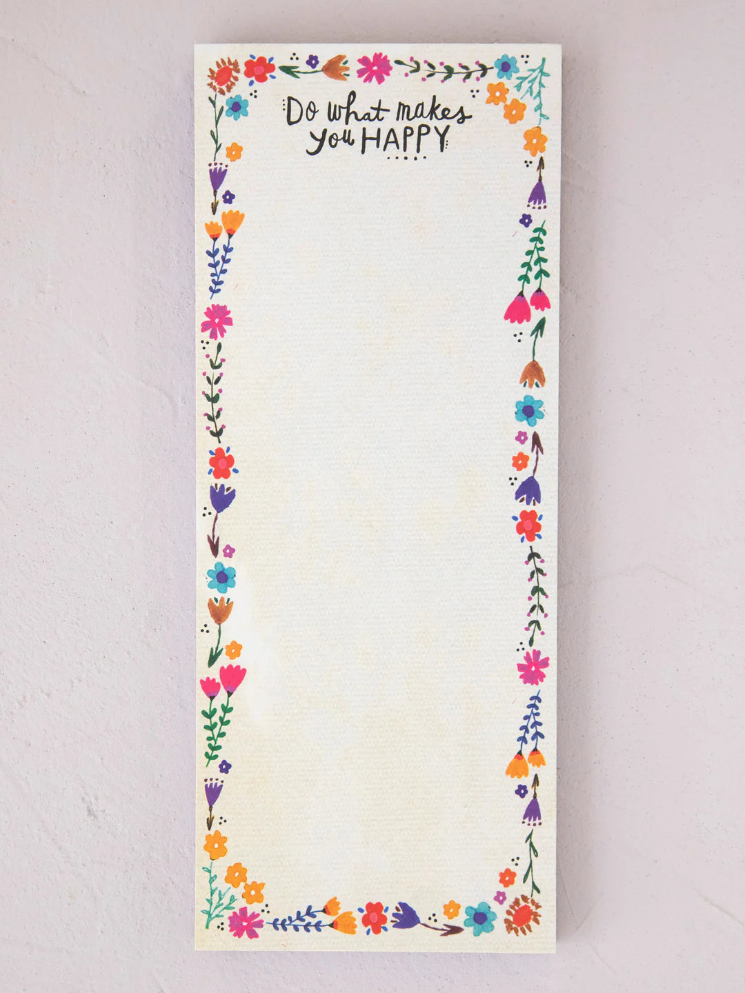 Natural Life Magnetic List Pad-Makes You Happy