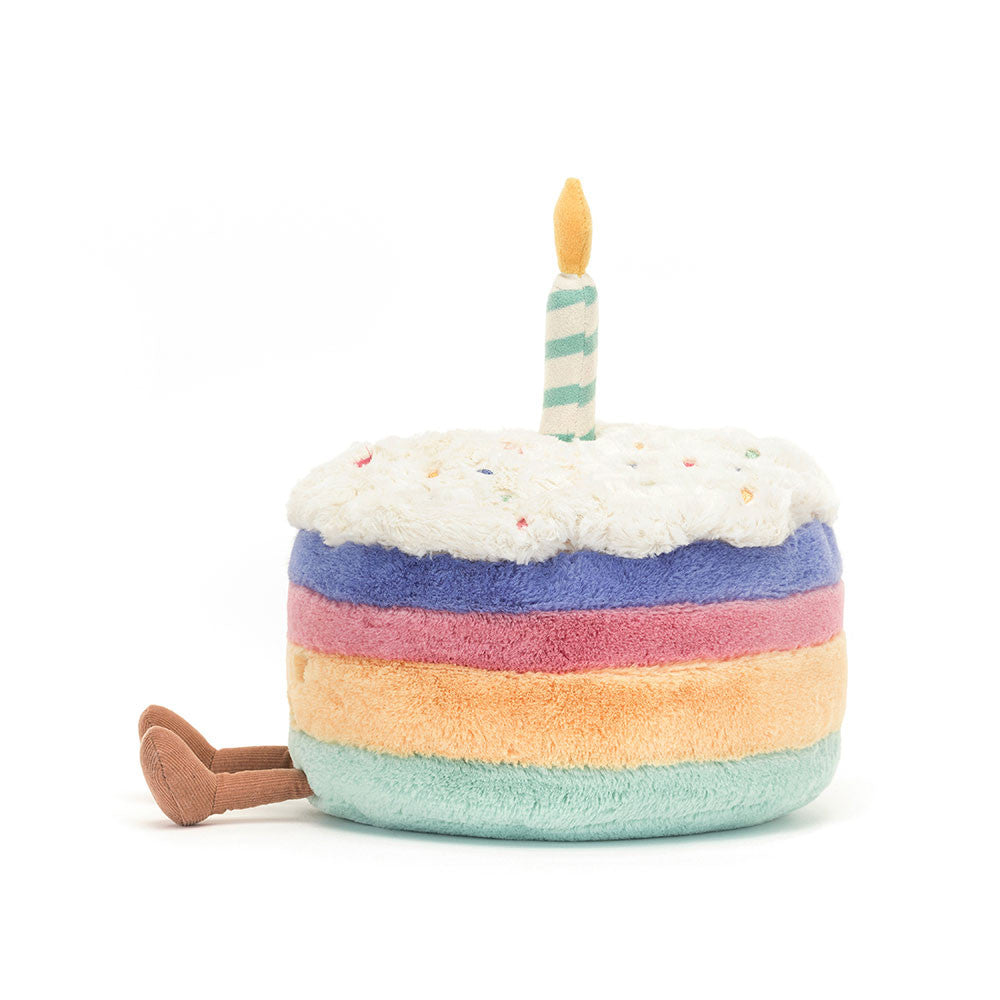 Jellycat Amuseables Rainbow Birthday Cake-Medium