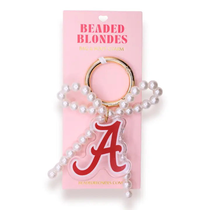 Beaded Blondes Alabama Bag & Boot Charm