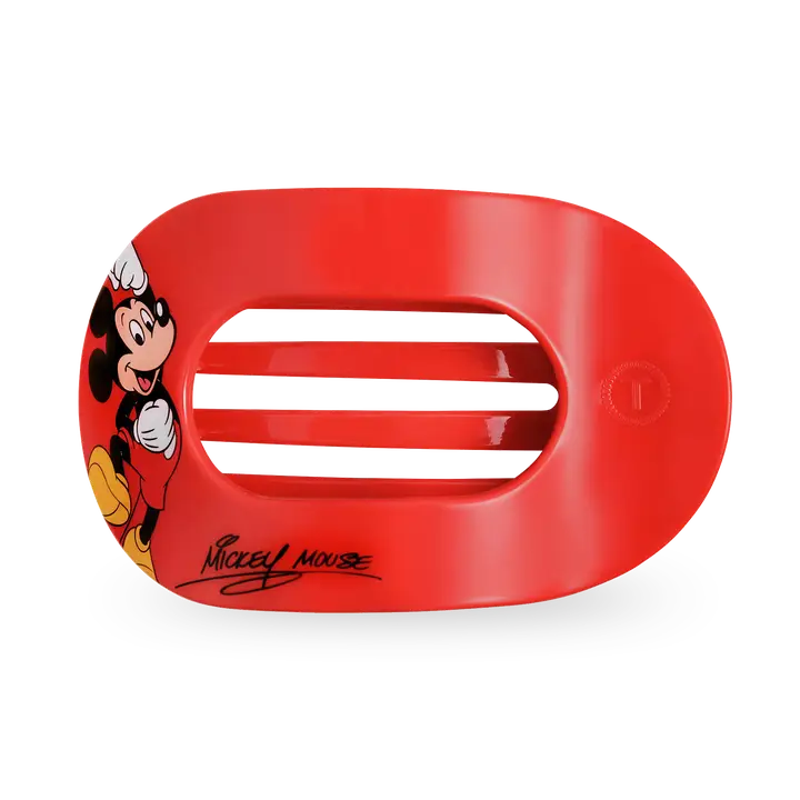 Teleties Flat Round Hair Clip | Medium | Mickey Mouse