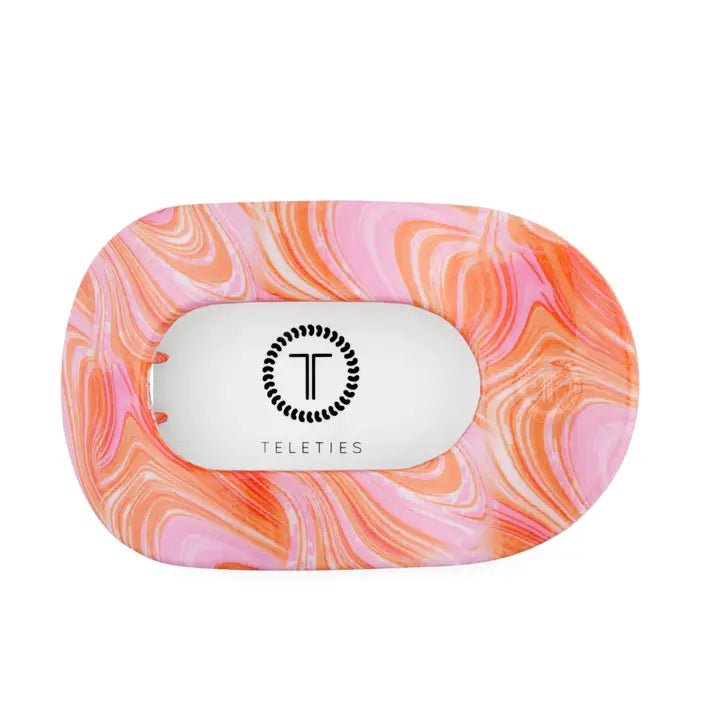 Teleties Just Keep Swimming | Large | Flat Round Hair Clip