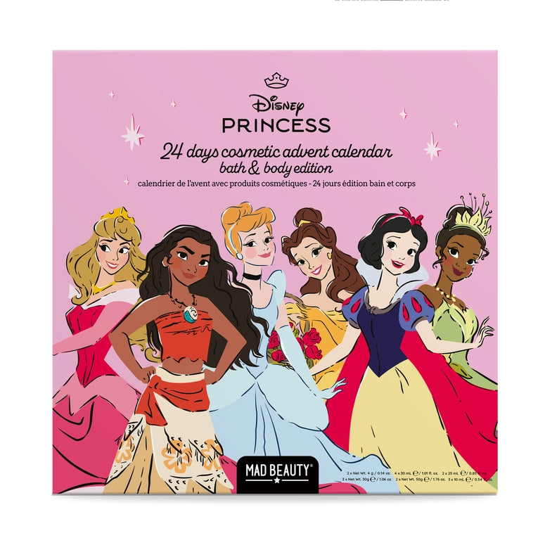 Mad Beauty Advent Calendar Disney Princess 24 Day Bath & Body Edition