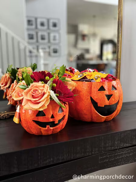 MUD PIE MACHE JACK-O-LANTERN TREAT BUCKETS