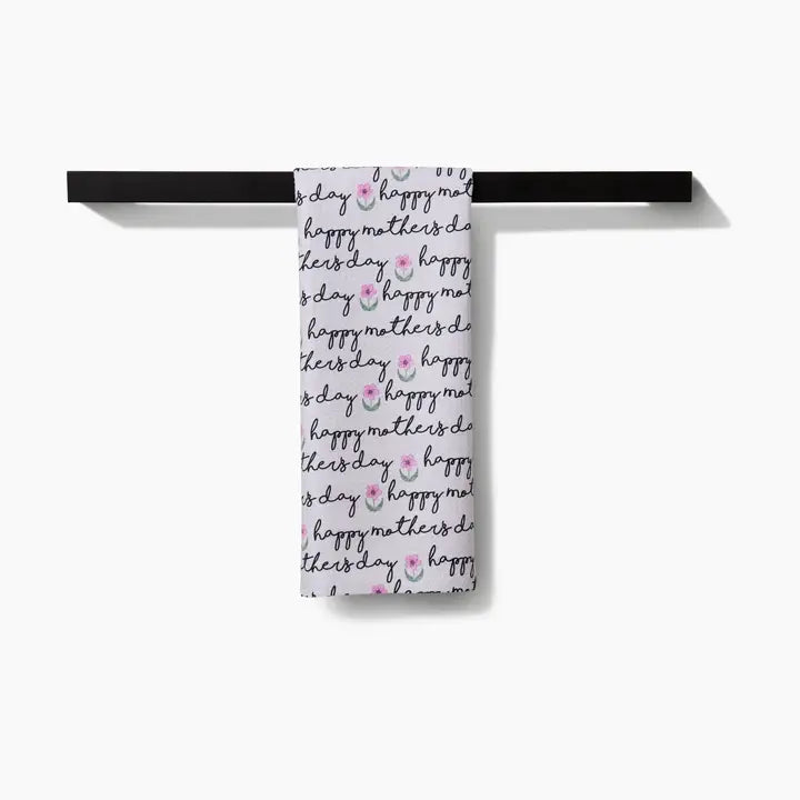 Geometry Happy Mothers Day Tea Towel