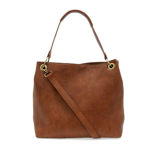 Joy Susan Jem Bucket Shoulder Bag-Saddle