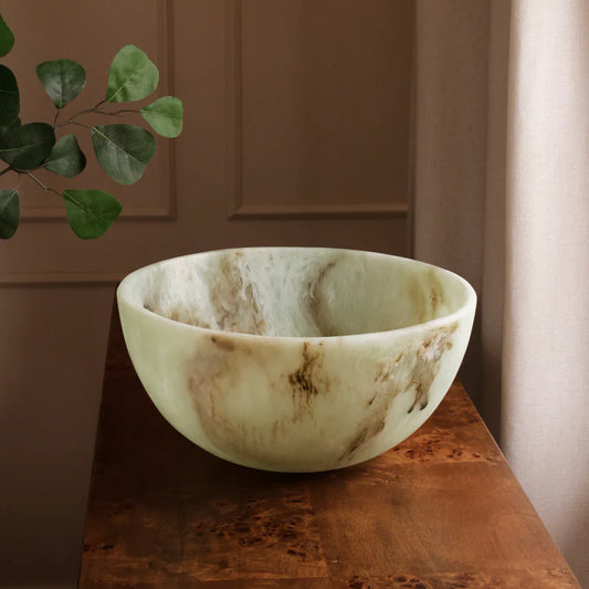 Beatriz Ball RESIN Giada Large Bowl Jade Swirl