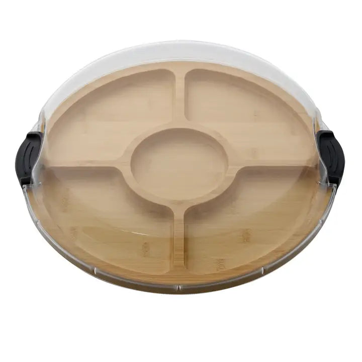 Lifetime Brands Fw 14 Round Make and Take Bamboo 5 Black