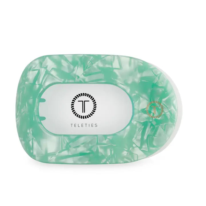 Teleties Flat Round Hair Clip | Large | Spring Splash
