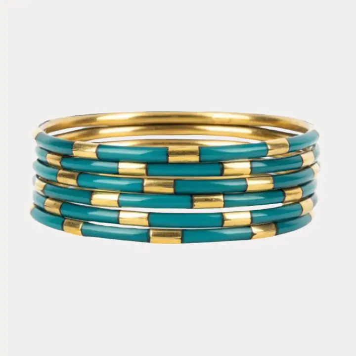BuDhaGirl Caribe Veda Bangles - Set of 6